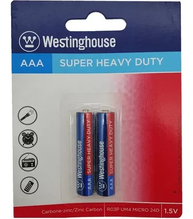 Blister de 2 unidades de pilas AAA