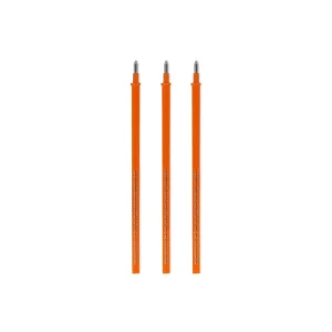 3 piezas de recambios de boligrafos borrables naranja