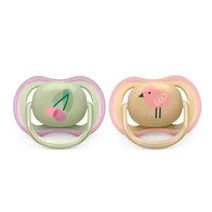 Chup?n ultra air soother 06 meses para ni?a 2 paquetes