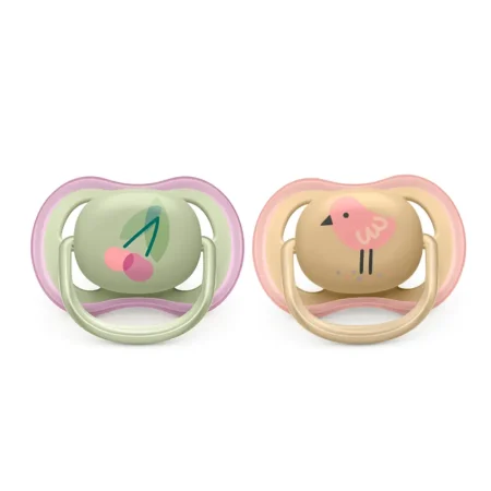 Chup?n ultra air soother 06 meses para ni?a 2 paquetes
