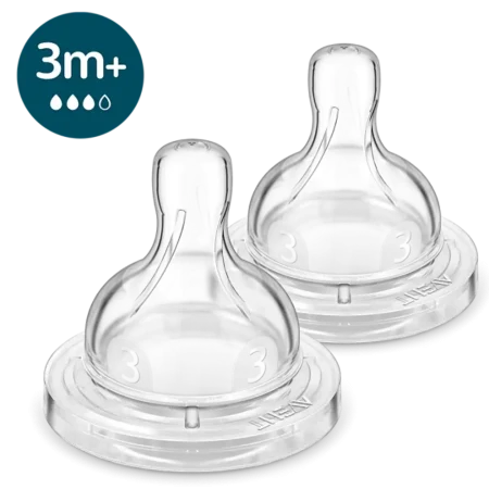 Tetina de flujo medio