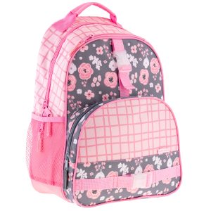 Morral all over print flor gris