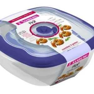 Set de 3 contenedores herm?ticos cuadrados