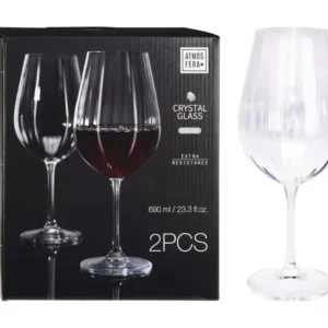 Set de copas de vino 25 x 20,5 x 11,5 cm