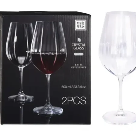 Set de copas de vino 25 x 20,5 x 11,5 cm