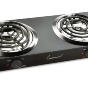 Cocina el?ctrica con quemadores dobles de 1500 W
