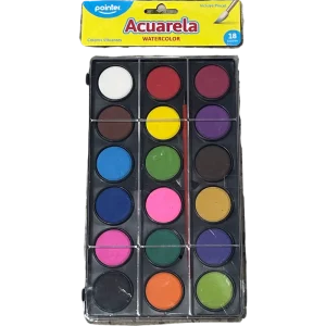 Acuarela 18 colores + pincel