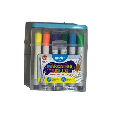 Set de 24 marcadores con sello