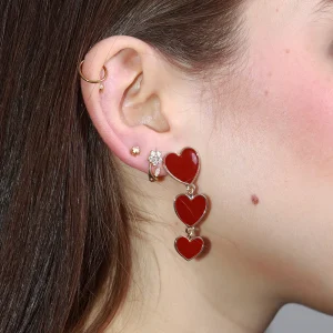 Zarcillos largos de coraz?n