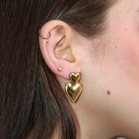 Zarcillos doble coraz?n